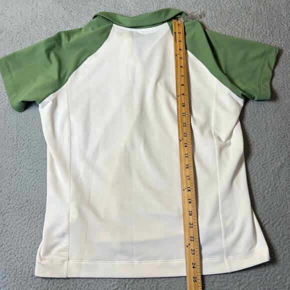 Nike Golf Shirt Womens L White Fit Dry Athletic Short Sleeve Polo Shirt NEW - Picture 5 of 9